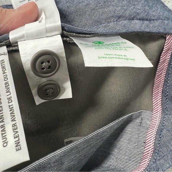 J.CREW Stretch 770 Straight Men's Casual Flat Front Chino Pants Size 34 X 32 - Picture 7 of 10